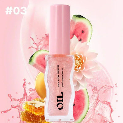 Water Light Honey Lip Oil Essence Long Lasting Moisturizing Fruity Shimmer Jelly Reduce Lip Lines Liquid Lipstick Gloss Makeup