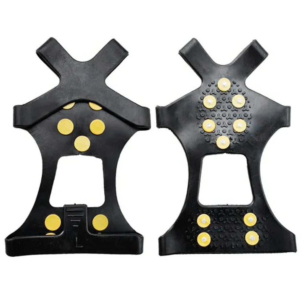 10/5 Teeth Climbing Crampons Anti-Slip Mountaineering Cleats Outdoor Unisex Snow Claw Shoe Covers Walking Hiking Accessories