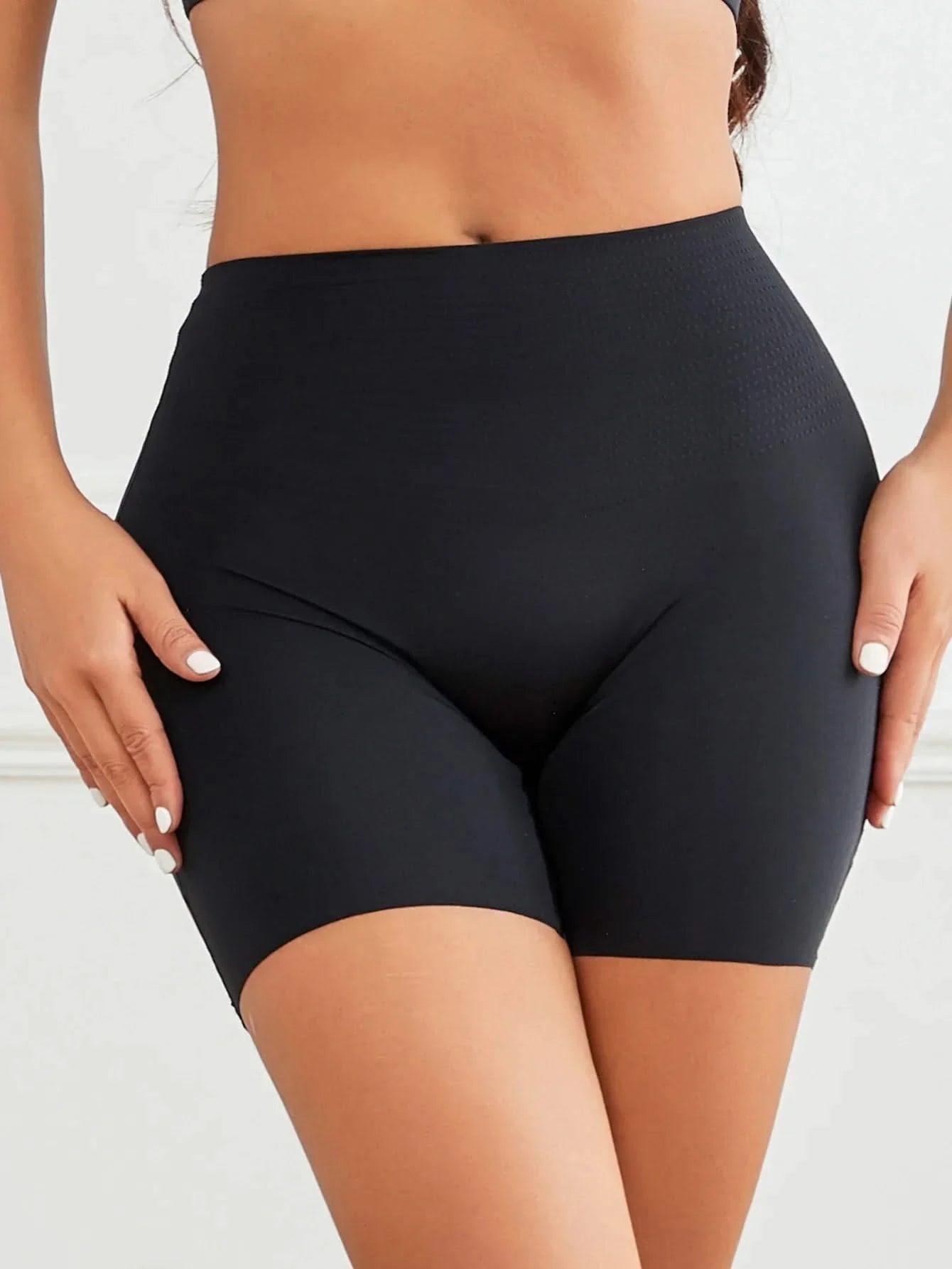 Flarixa Mid Rise Seamless Safety Shorts Boxer Briefs For Women Slip Shorts Tummy Control Shaping Panties Under the Dress Skirts