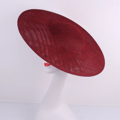Bride Pillbox Red Fascinator Hat Femme Wedding Chapeau Women Formal Event Tea Millinery Cap Feather Royal Ascot Race Headpiece