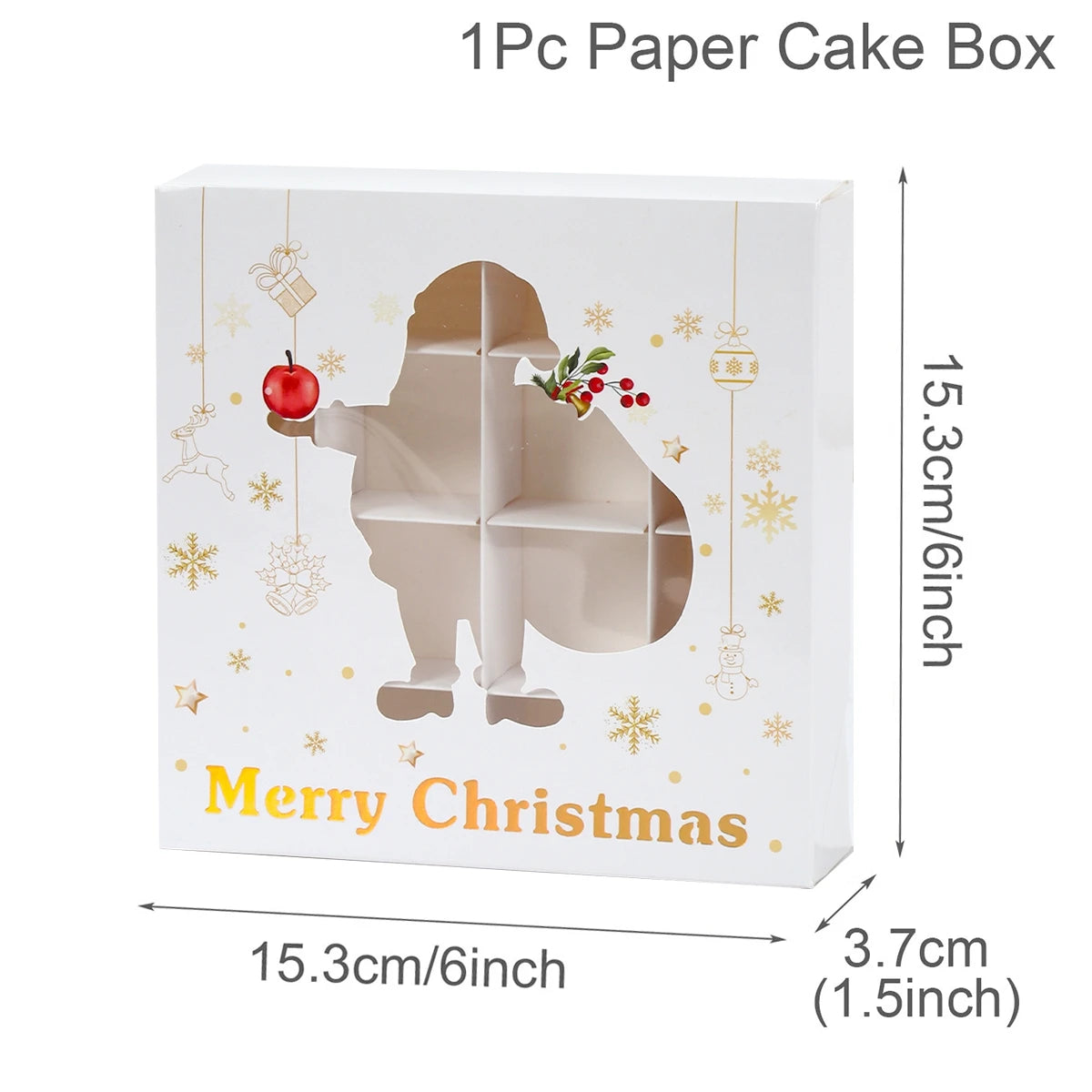 Christmas Candy Gift Box Merry Christmas Decorations For Home Kraft Paper Box Cookie Gift Box Packaging Bag navidad Natal Gifts