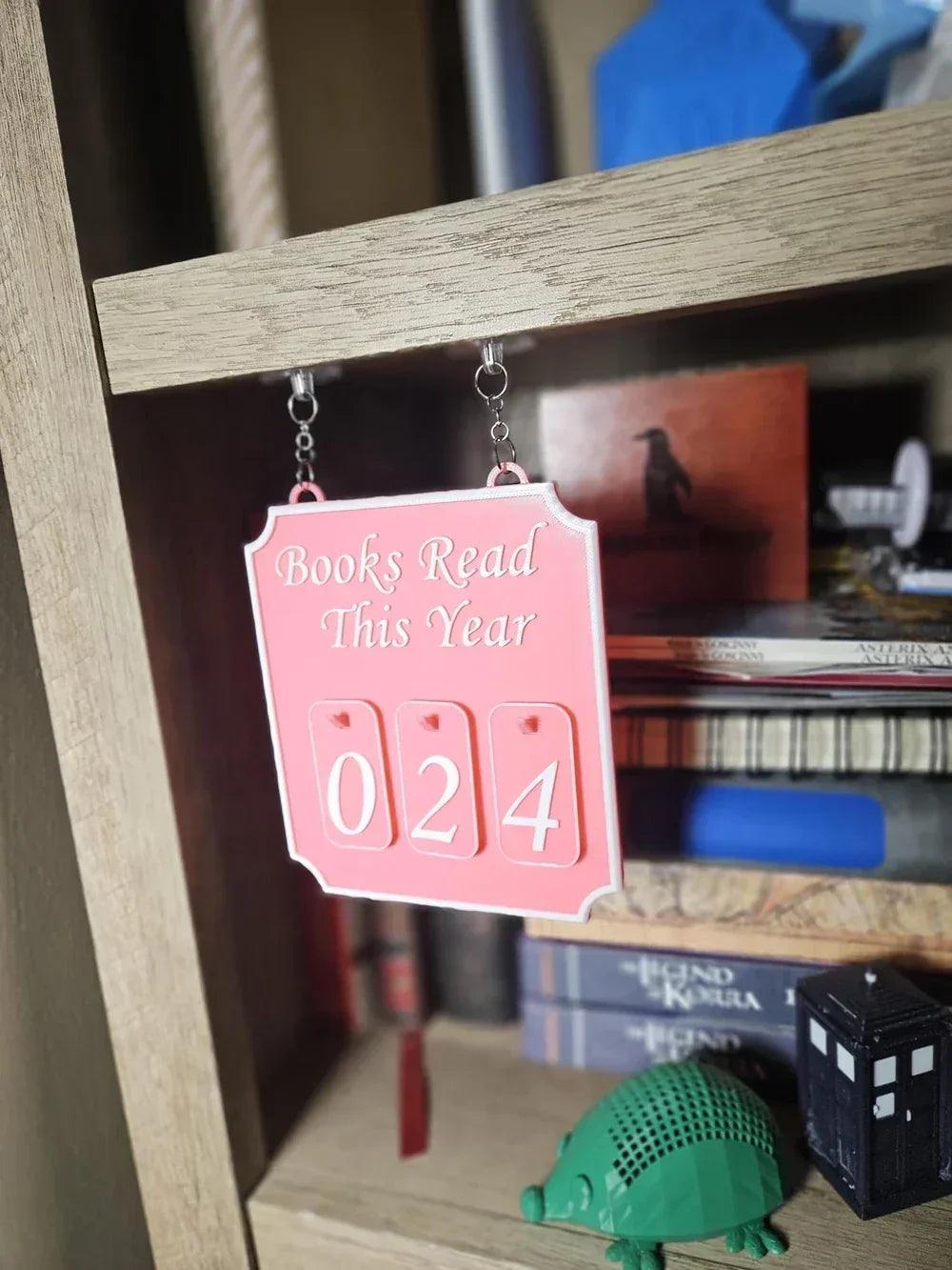 New hanging bookshelf counter bookish decor reading record board decoration home festival gifts