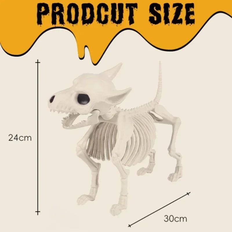Halloween decor creative home ornament animal skeleton little wolf indoor outdoor garden decoration