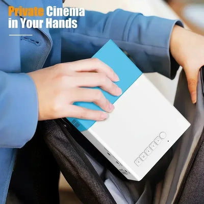 Mini portable YG300 projector, suitable for home theater, phone, compatible with USB and HDMI connections