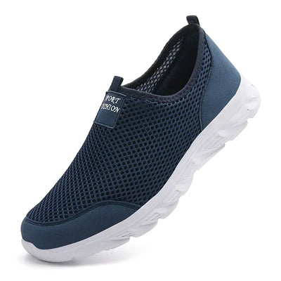 Summer Sneakers Men Shoes Breathable Mesh Lightweight Walking Casual Shoes Slip-On Driving Men's Loafers Zapatos Casuales