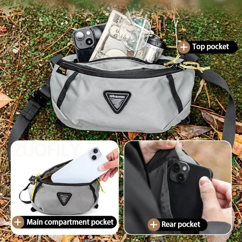 Waist Bag Outdoor Sports Mountaineering Cycling Mobile Bag Backpack Expansion Pack Travel Hiking Lightweight Equipment Belt Bags