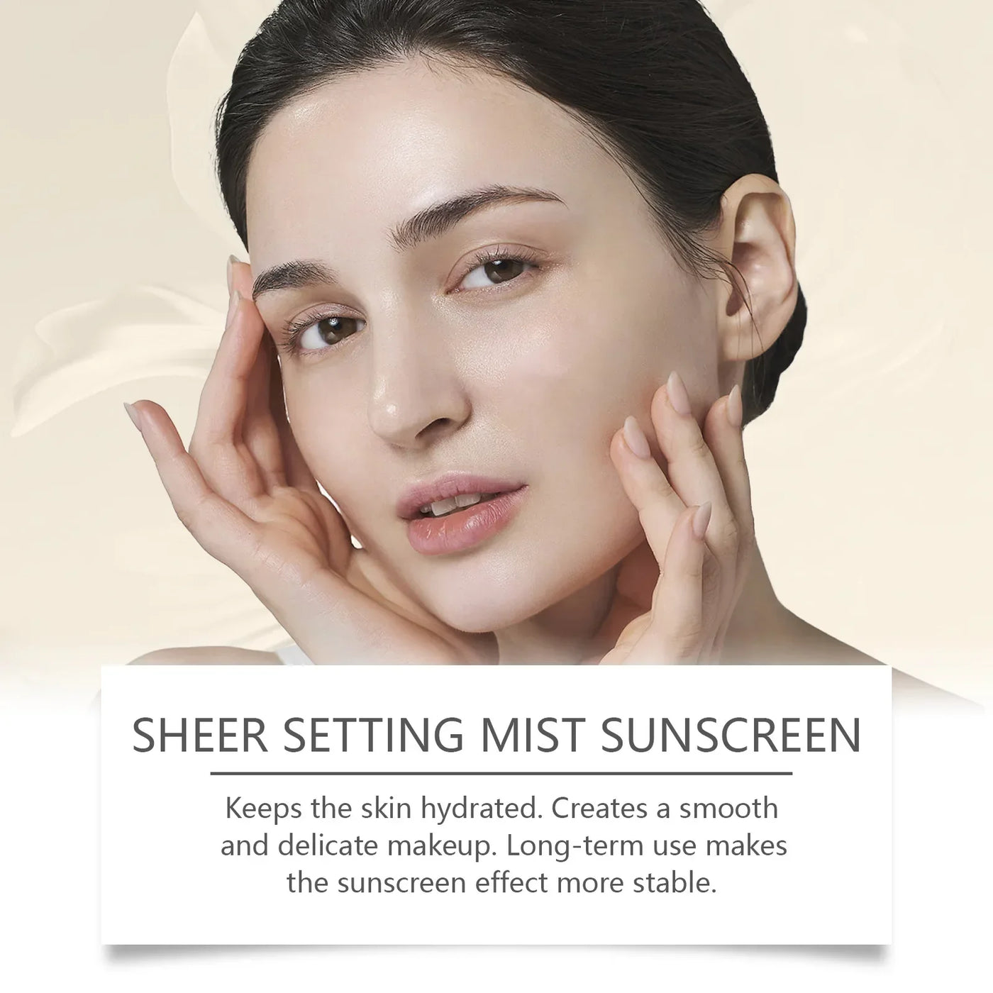 Spf 50+ Setting Sprays for Makeup Waterproof Lasting Oil Control Natural Refreshing Anti UV Sunscreen Finishing Mist Cosmetics