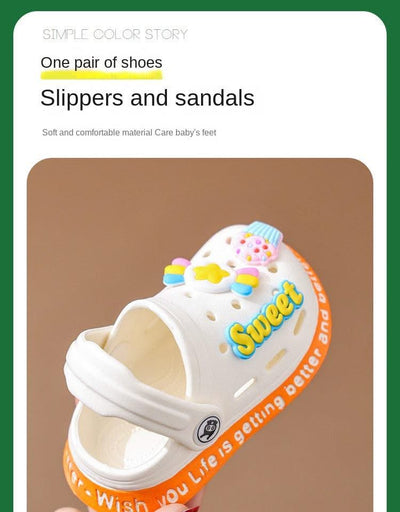 Cartoon Soft Sole Anti Slip Children's Sandals and Slippers | Indoor, Home Shoes For Boys and Girls Kids Shoes