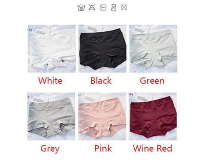 New Women Panties Cotton Seamless Sports Boxers Underwear Female Solid Color Briefs Cozy Lingerie Intimate Underpants M-XXL