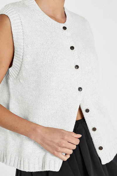 2025 Autumn Fashion Knitted Vests Top For Women Casual Single-Breasted Knitwear Cardigan Tanks Female Solid Sleeveless Sweaters