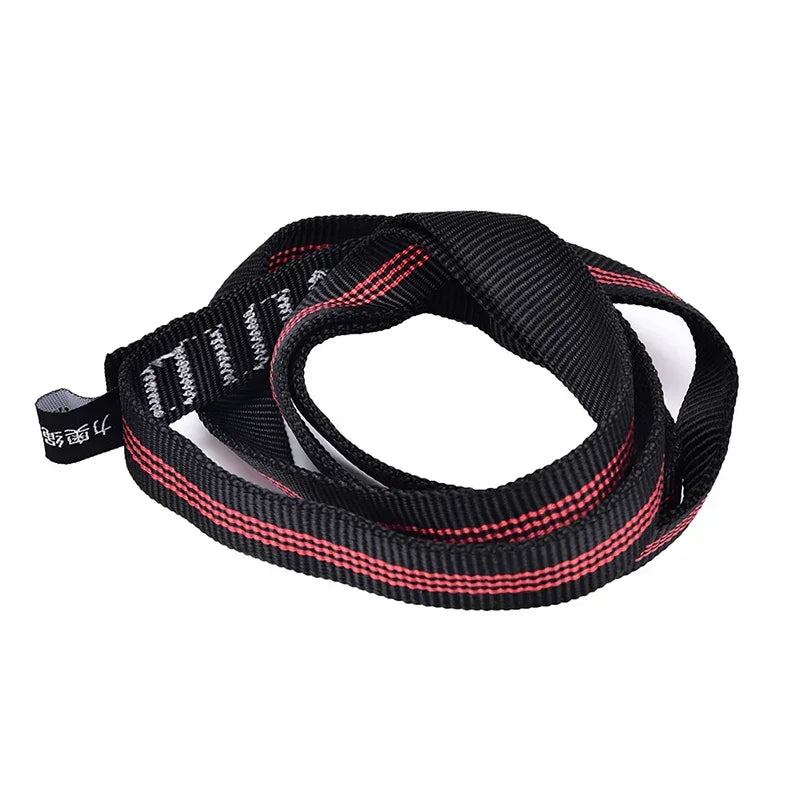 Rock Climbing Sling Rope Protector 25KN 60cm Nylon Bearing Strap Reinforce Rope Belt Arborist Mountaineering Equipment