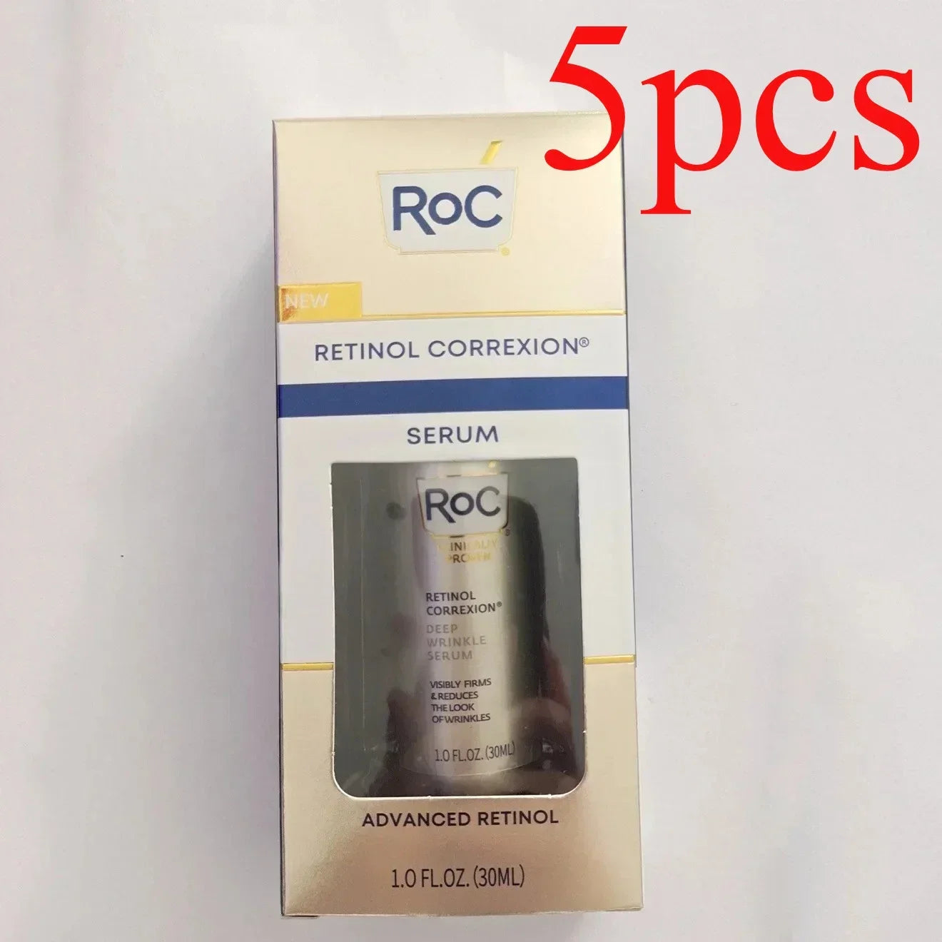 RoC Retinol Correxion Serum Deep Wrinkle Retinol Facial Essence Remove Fine Texture Black Spots Face Serum Anti-Aging 30ml