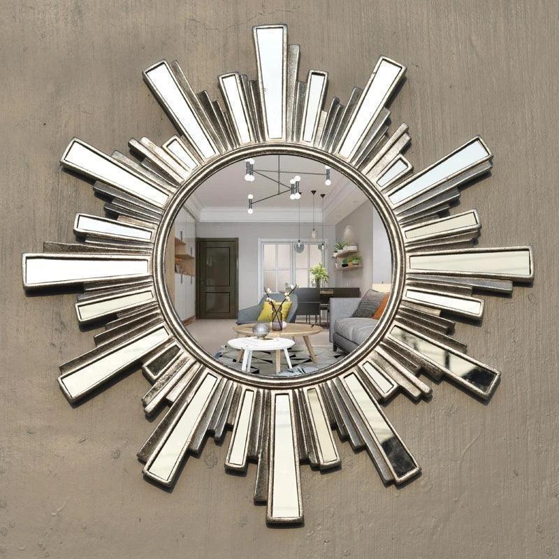 Living room luxury mirror design aesthetic european unique xenomorph vintage irregular espelhos decorativos home decor