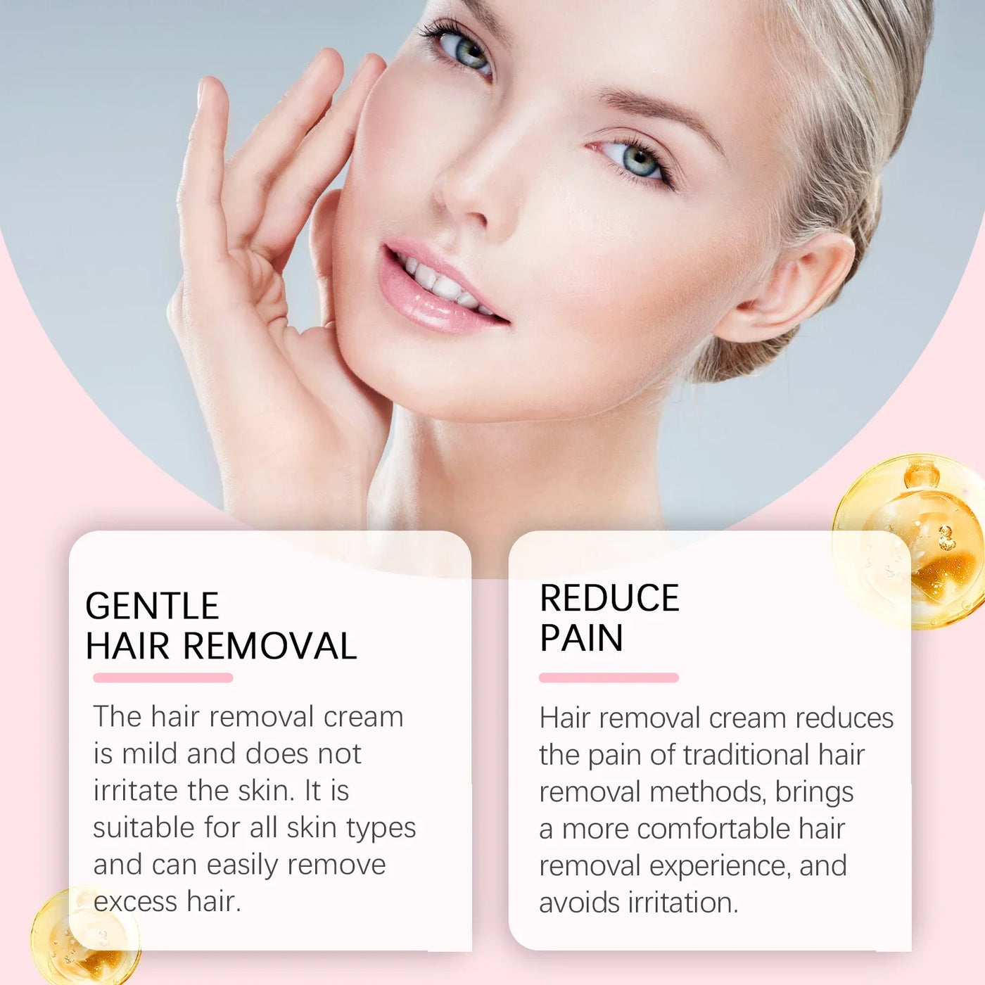 EELHOE Hair Removal Cream for Women Aloe Vera Moisturizing Face Depilation Hair Removal Painless Repair Skin Care Lady Epilator