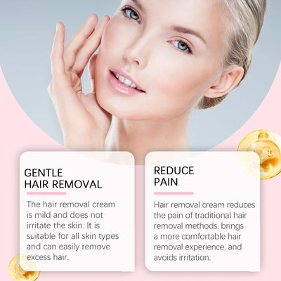 EELHOE Hair Removal Cream for Women Aloe Vera Moisturizing Face Depilation Hair Removal Painless Repair Skin Care Lady Epilator