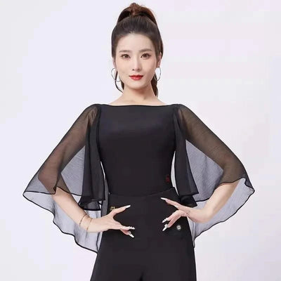 Pink Latin Dance Tops For Women