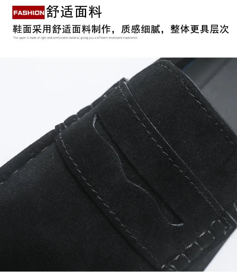 Men's Loafers, Lightweight and Breathable Casual Shoes, Mens Flat Driving Shoes, Soft Sole Slip-on Business Shoes, Moccasins