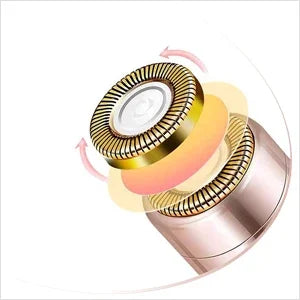 Facial Hair Removal for Women, Mini Hair Remover, Electric Razor Shaver Portable Bikini Epilator for Lips, Chin, Armpit, Peach