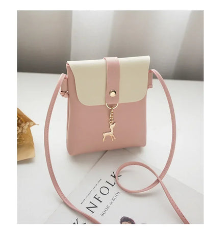 Fashion Handbags Women Bags Designer New Casual Bag Mobile Phone Bag Personality Deer Charm Single Shoulder Diagonal Bag