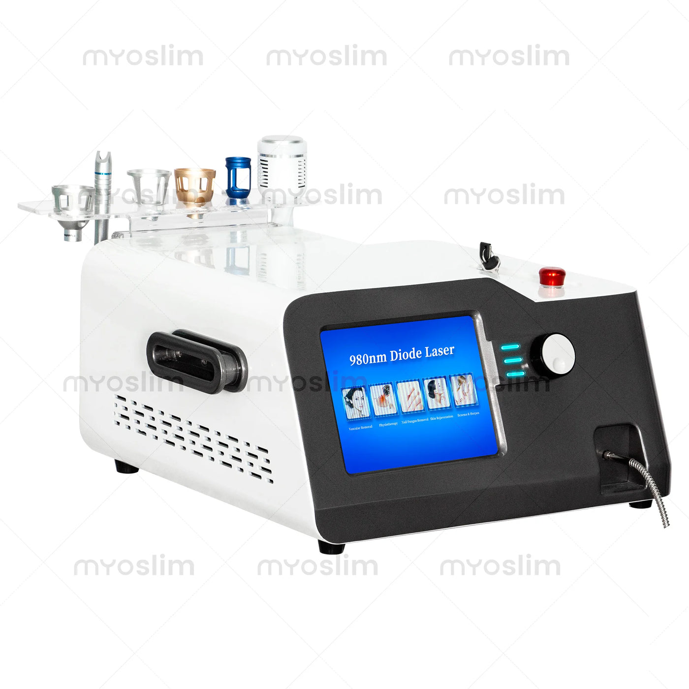5 In 1 980nm Diode Laser Machine Nail Fungus Treatment Spider Veins Vascular Removal Skin Rejuvenation Beauty Device