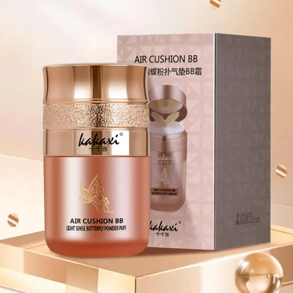 Butterfly Air Cushion BB Cream Cushion Beauty Cream Moisturizing Long Lasting Isolation Concealer BB Cream Liquid Foundation