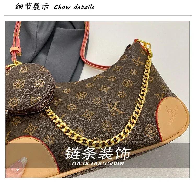 Famous designer elegant handbags leather for women ladies crossbody shoulder bag classic popular and lightweight