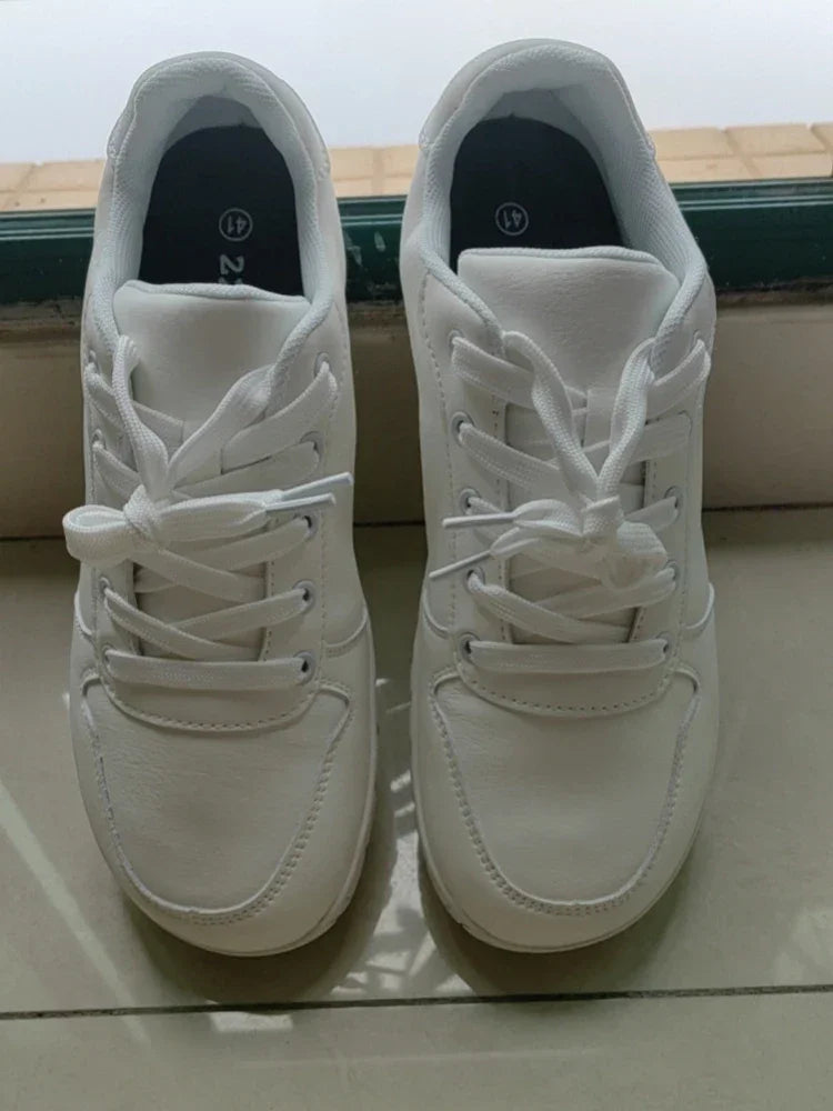 ZZFABER Leather Barefoot Shoes Soft Minimalist Sneakers for Women Men Casual Shoes Unisex Sneakers