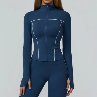 Sports Jack ets for Women Zipper Workout Activewear