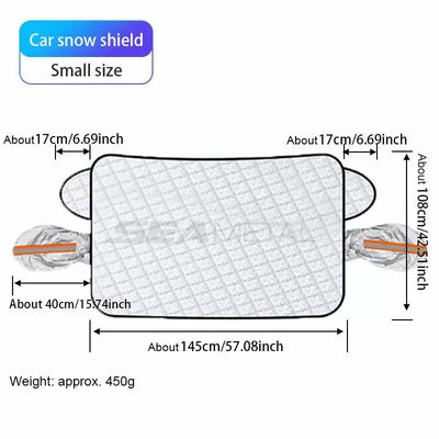 SEAMETAL Magnetic Car Windshield Snow Shield Four Seasons Car Cover Front Window Anti UV Frost Protection Snow Cover Sunshade