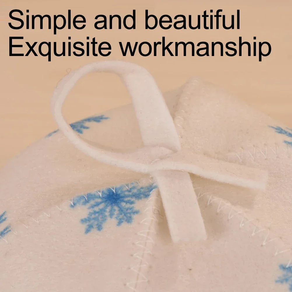 1pc Felt Sauna Hat Anti Heat Cap Thicken Suction Shower Cap Spa Sauna Hat For Head Protection Hat Bathroom Accessories