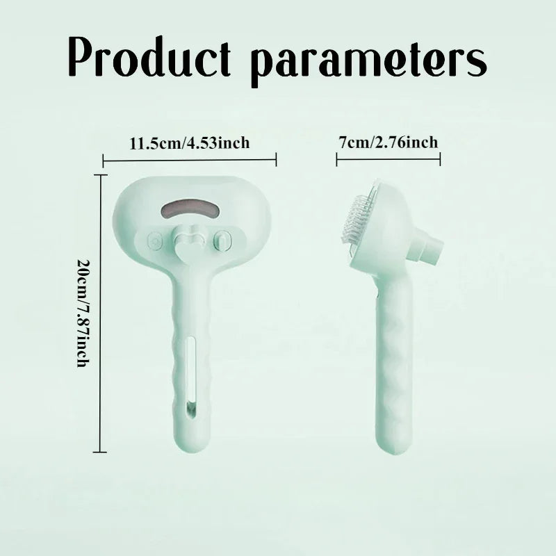 Cat Dog Comb Pet Steam Massage Brush Safe Round Head Soft Teeth Spray Hair Removal Comb for Universal for Cats Dogs Accessories