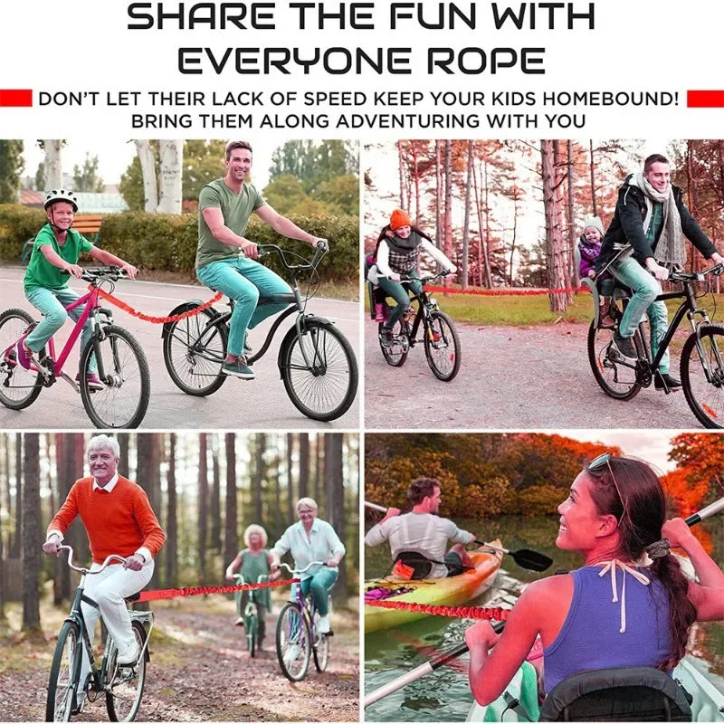 Mountain Bike Tow RopeTraction RopeOutdoor RidingParental Tension RopeBicycle Tow Rope