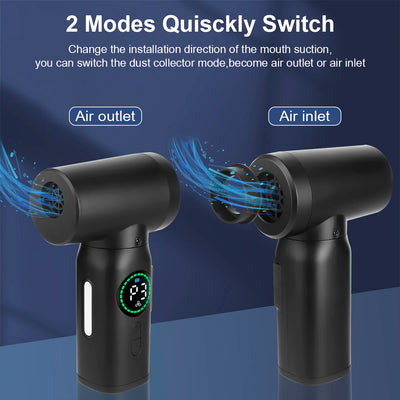 100W Cordless Air Duster Compressed Air Blower Electric Wireless Air Gun Computer Keyboard Camera Cleaning Dust Blowing Gun