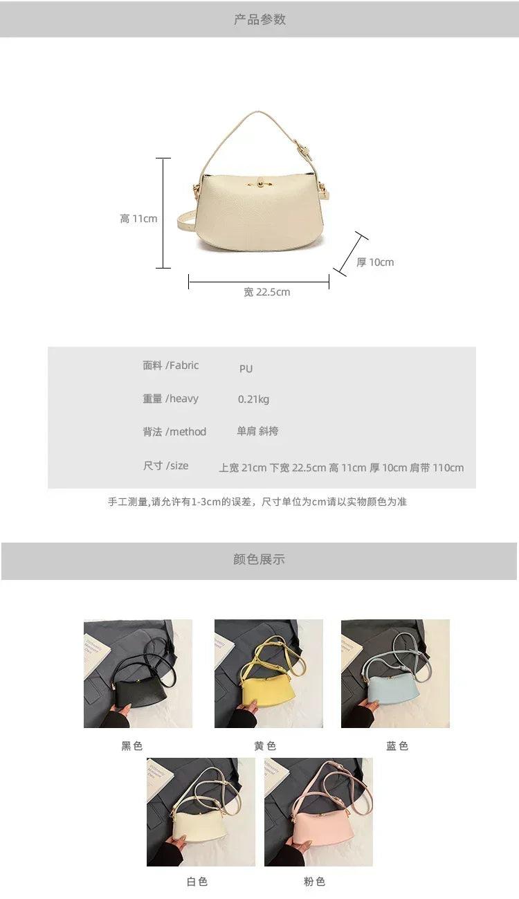 Fashionable designer tote bag for women premium leather crossbody shoulder handbag ladies elegant evening