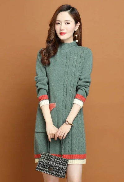 Woman Knitted Dress Bodycon Crochet Dresses for Women Cheap Casual Thic X Elegant Luxury Long Sleeve Aesthetic Sensual Sexy Xxl