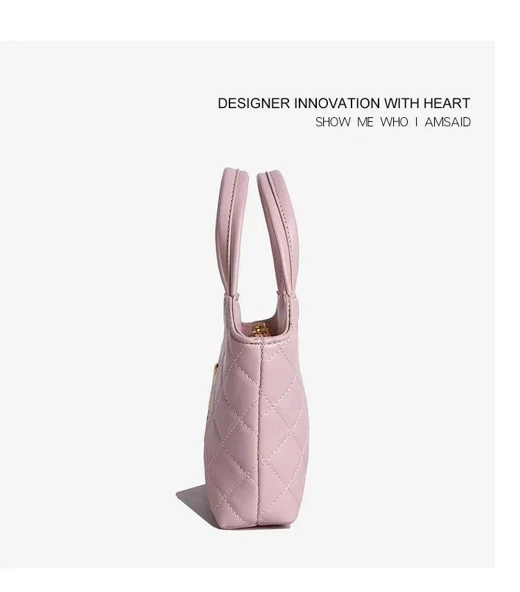 Elegant handbag for women leather material popular classic shoulder strap by famous designer luxury brand durable