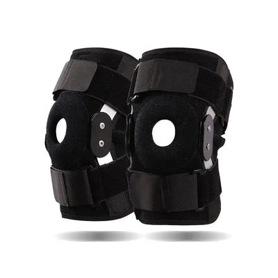 Patella Hinged Knee Braces Orthopedic For Knee Pain With Springs Compression Removable Steel Splint Support Knee Sleeve