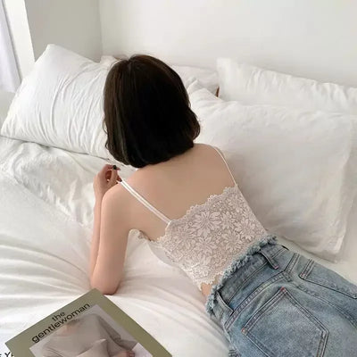 Women's Lace Bra Wireless Push