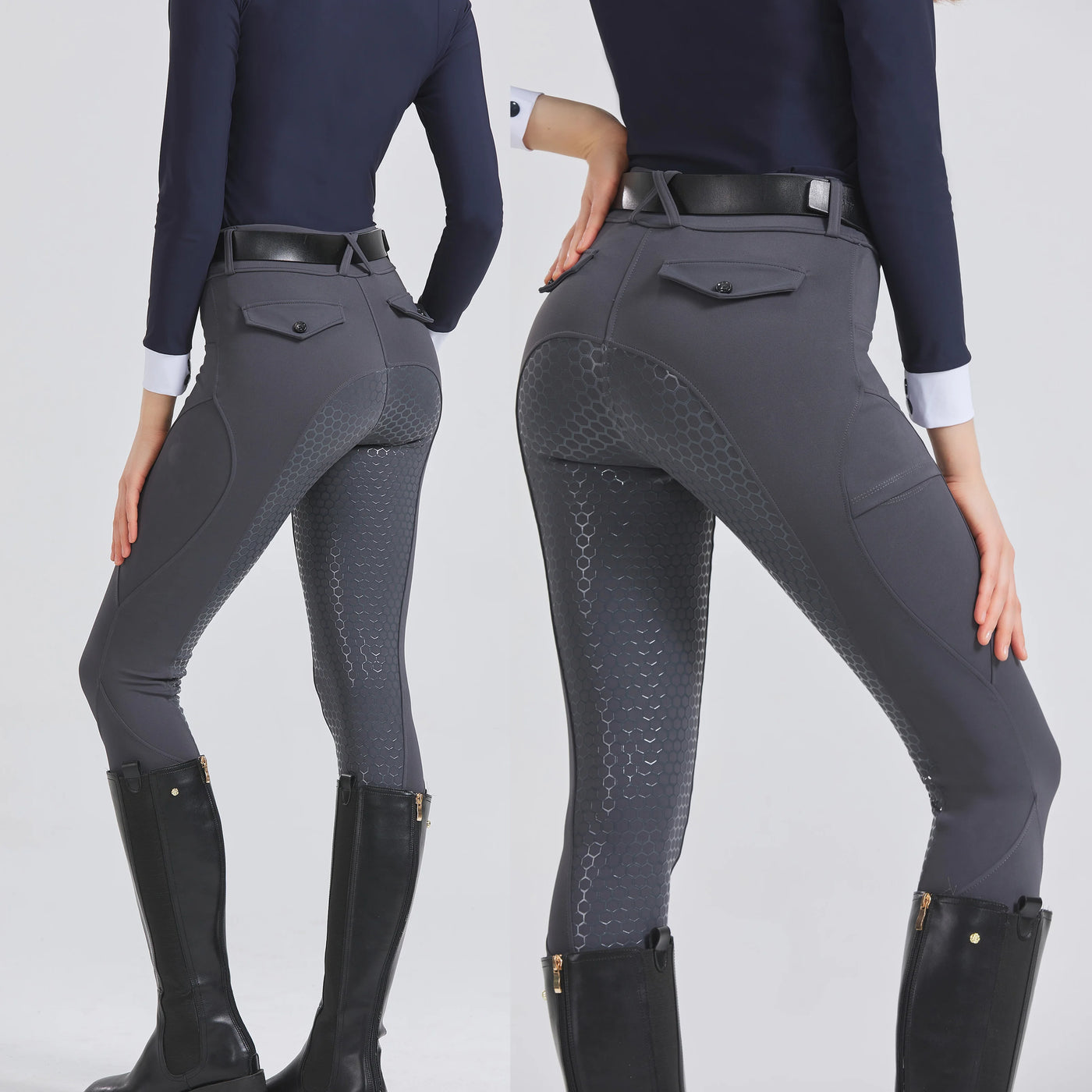 Four Seasons Breeches Women's professional equestrian sports pants riding silicone anti-slip pants wear-resistant high-elastic t