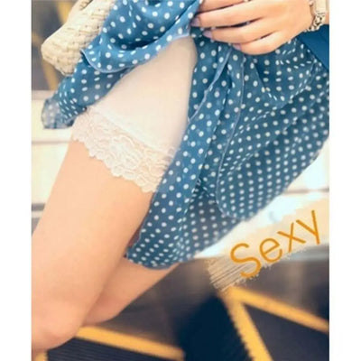 Women Seamless Solid Colour Lace Leggings