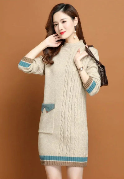 Woman Knitted Dress Bodycon Crochet Dresses for Women Cheap Casual Thic X Elegant Luxury Long Sleeve Aesthetic Sensual Sexy Xxl