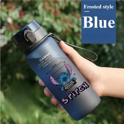 1000ML Stitch Angel Cartoon Water Cup Portable Plastic Large Capacity Cartoon Figures Clear Cup Outdoor Sports Water Chil Cift