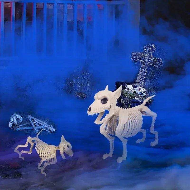 Halloween decor creative home ornament animal skeleton little wolf indoor outdoor garden decoration