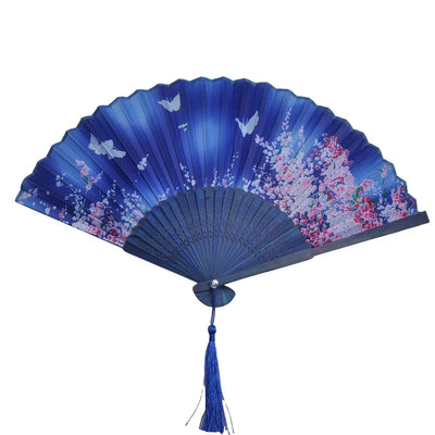 Folding Hand Fan Weddings Traditional Chinese Japanese Korean Art Craft Gift Bamboo Room Dance Props Wood Fans Home Decorations