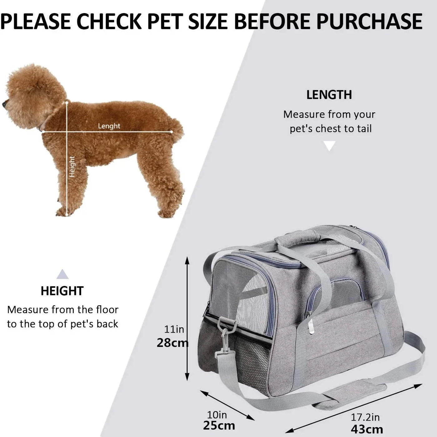 Soft Pet Carriers Portable Breathable Foldable Bag Cat Dog Carrier Bags Outgoing Travel Pets Handbag