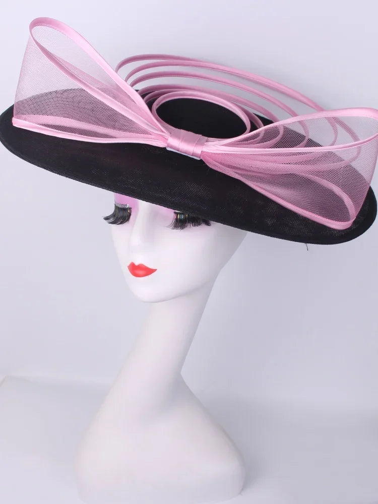 Bride Pillbox Red Fascinator Hat Femme Wedding Chapeau Women Formal Event Tea Millinery Cap Feather Royal Ascot Race Headpiece