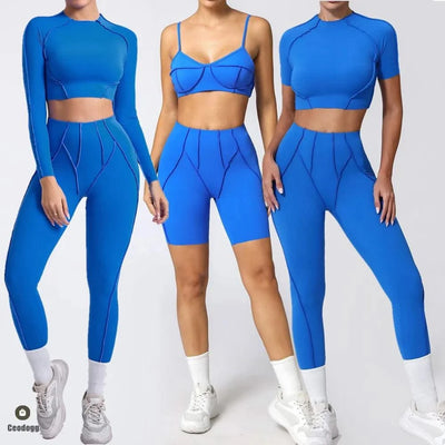 Women Nude Straps Yoga Sets Activewear