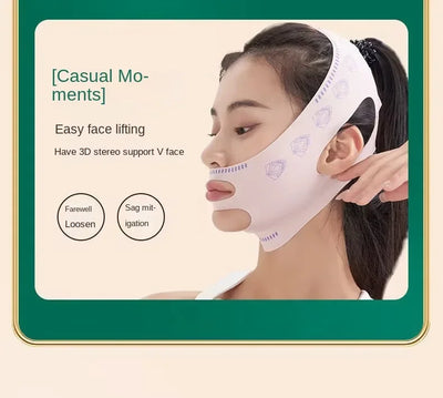 Face slimming bandage v face lifting tighten facial nasolabial folds double chin to improve sleep facial engraving mask lifting
