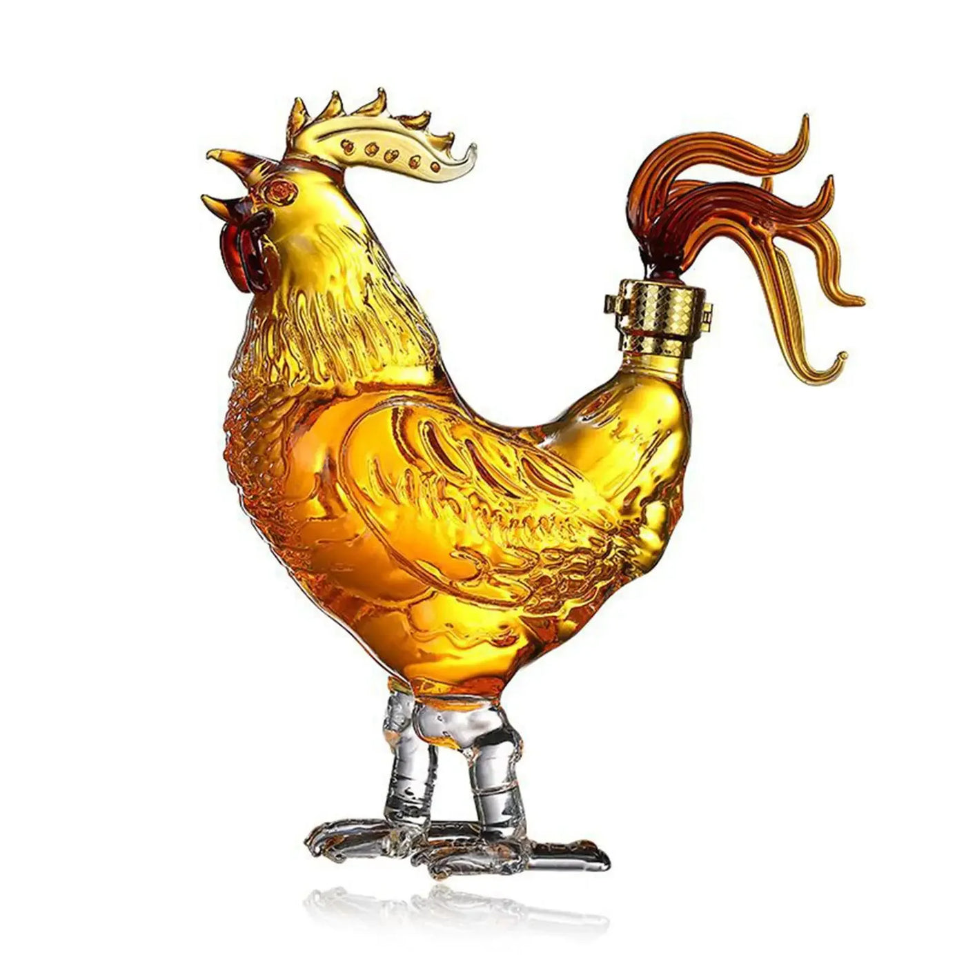 750ml Rooster Design Liquor Decanters Glass Novelty Multipurpose Use for Liquor Bourbon Decoration Whisky Entertaining Drinkware
