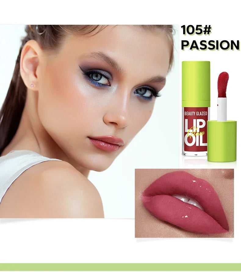 Beauty Glazed Rare Bright Lustrous Lip Essence Moisturizing Shine Shimmer Plumping Lip Tint  Care Oil Gloss for Lip Enhancement